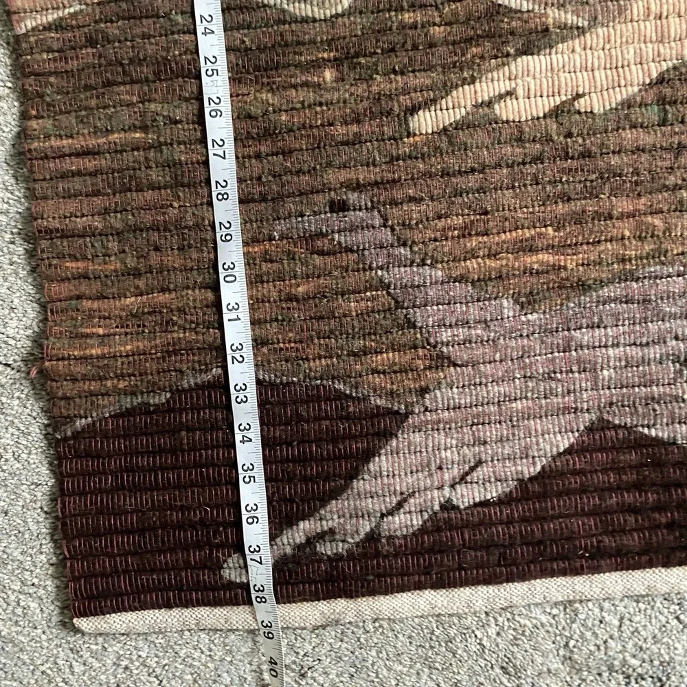 Vintage Native American Hand Woven Wool Tapestry Birds Hanging Wall Signed CleRo